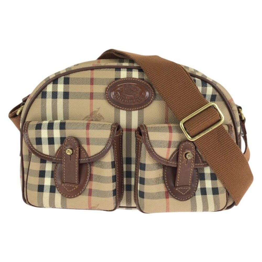 Burberrys PVC Leather Shoulder Bag